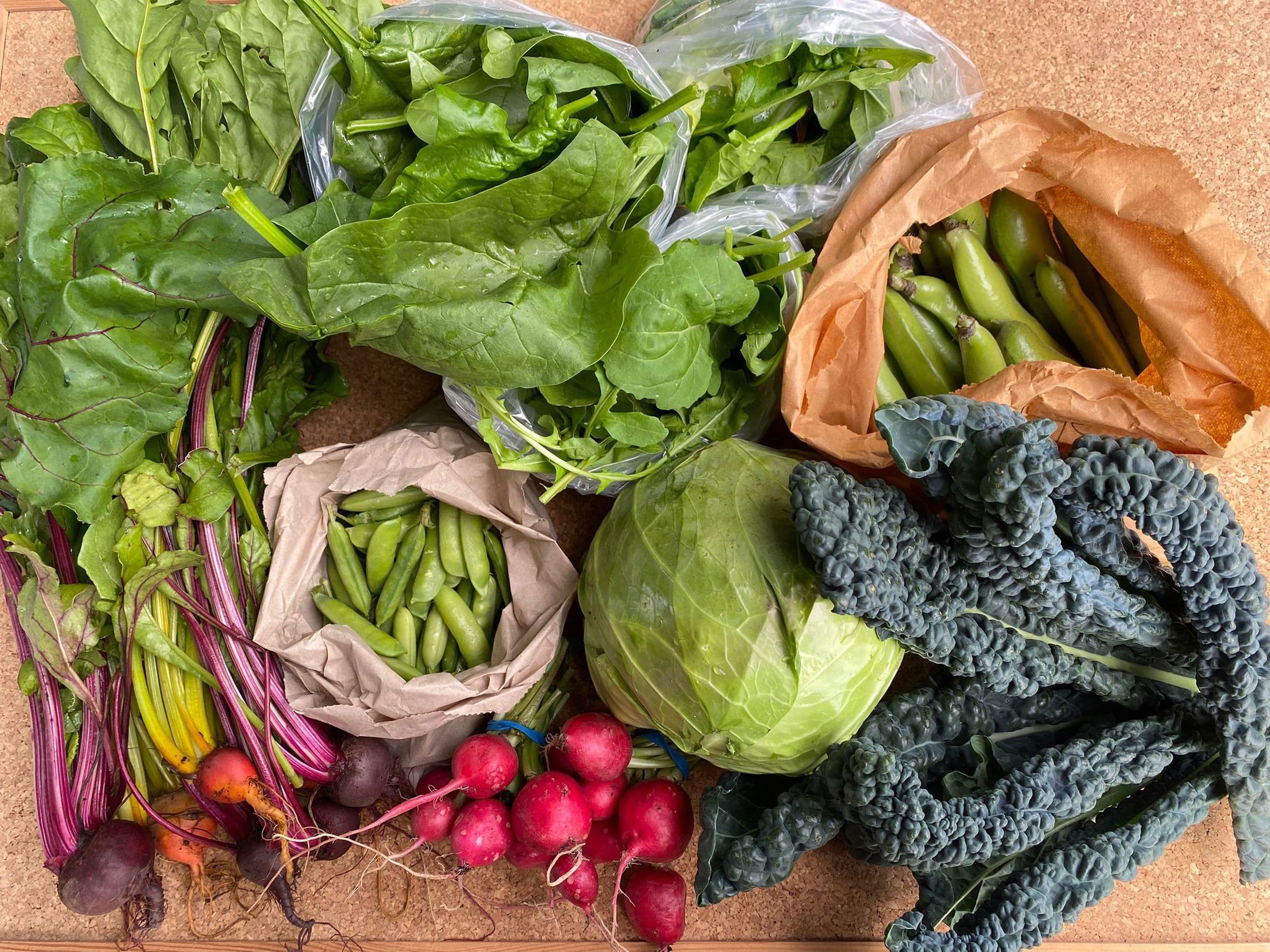 Deposit: Large Crop Share (rest of the season, £19.50 per week)